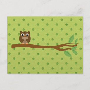 Cartão Postal Wise Owl