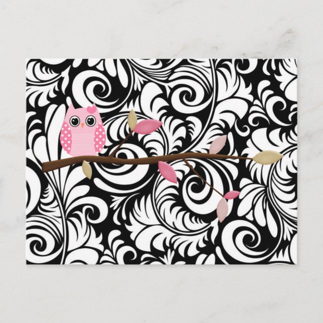 Cartão Postal Wise Owl (Frente)