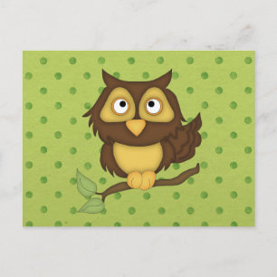 Cartão Postal Wise Owl