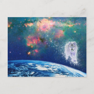 Cartão Postal Wise Wolf
