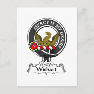 Cartão Postal Wishart Clan Crest