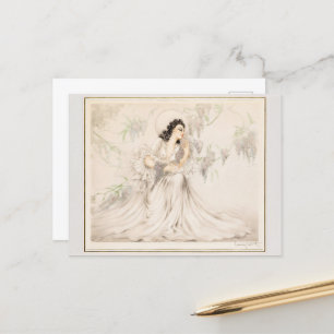 Cartão Postal Wisteria, 1940, por Louis Icart