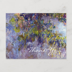 Cartão Postal Wisteria (esquerda) por Claudet Monet, Obrigado