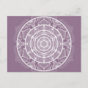 Cartão Postal Wisteria Mandala