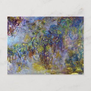 Cartão Postal Wisteria (metade direita) por Claude Monet
