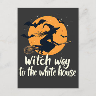 Cartão Postal Witch Way to the White House Election Kamala