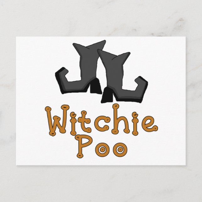 Cartão Postal Witchie Poo T-shirts e presentes (Frente)