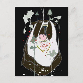 Cartão Postal Woebots irados "Cheio de bolso de monstros"