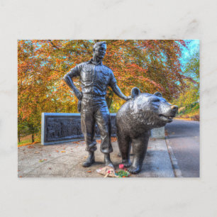 Cartão Postal Wojtek O Memorial Do Urso Soldado Edinburgh
