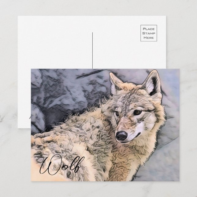 Cartão Postal Wolf (Frente/Verso)