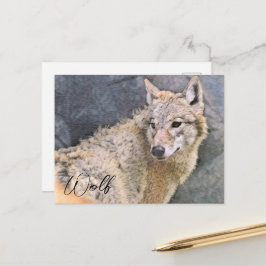 Cartão Postal Wolf ポストカード