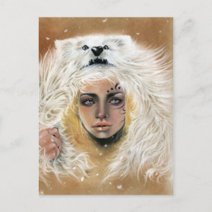 Cartão Postal Wolf Beauty PostCard