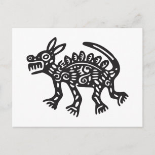 Cartão Postal Wolf, Hieroglifo Mexicano (Maya)
