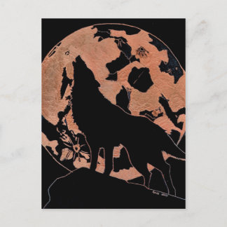 Cartão Postal Wolf Moon