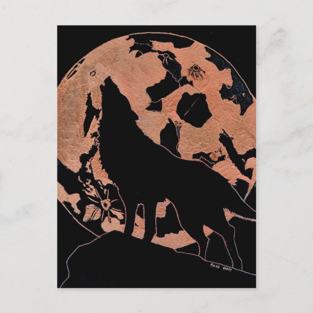 Cartão Postal Wolf Moon (Frente)