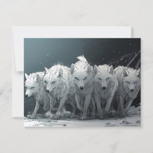Cartão Postal Wolf Pack