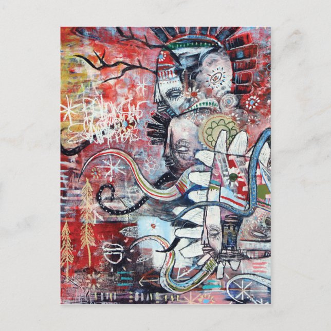 Cartão Postal Wolf Spirit (Frente)