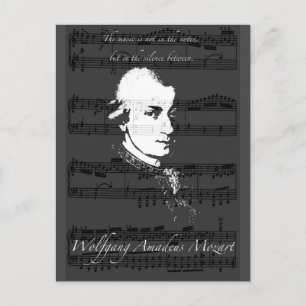 Cartão Postal Wolfgang Amadeus Mozart