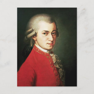 Cartão Postal Wolfgang Amadeus Mozart