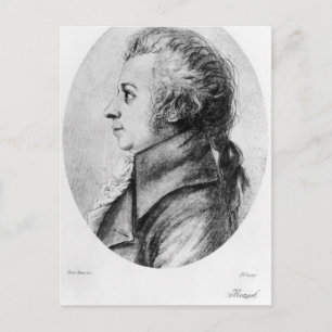 Cartão Postal Wolfgang Amadeus Mozart