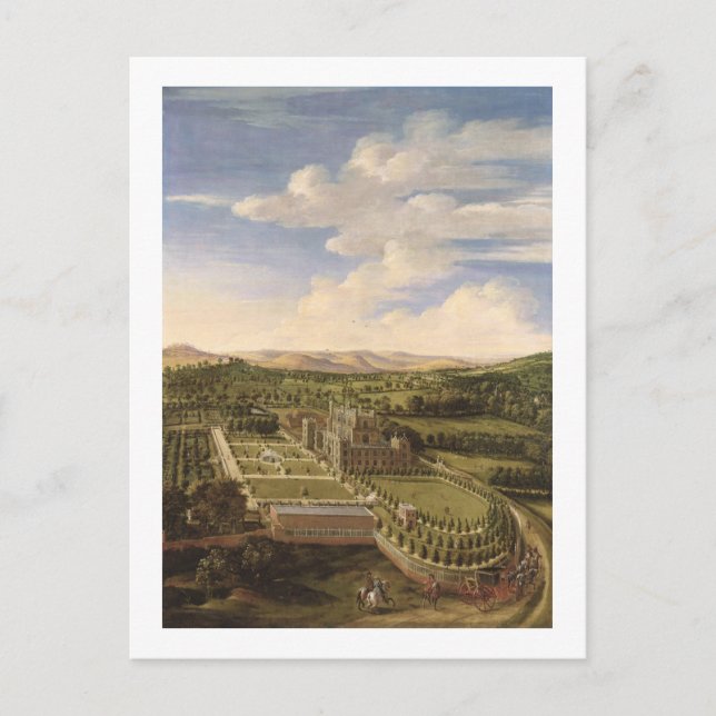 Cartão Postal Wollaton Hall and Park, Nottingham, 1697 (petróleo (Frente)