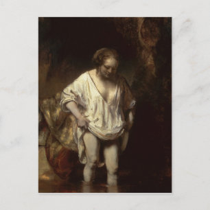 Cartão Postal Woman Bathing in a Stream, 1654