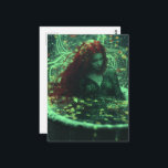 Cartão Postal Woman with Red Hair in a Tub Fantasy<br><div class="desc">A beautiful woman with red hair in a vintage tub fantasy AI generated art</div>