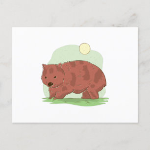 Cartão Postal Wombat