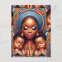 Cartão Postal Women and child Isaiah 49:15: