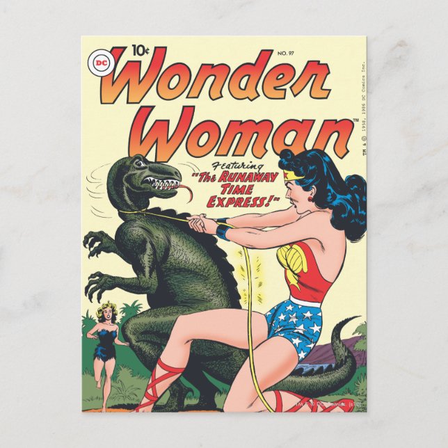 Cartão Postal Wonder Woman Expresso do Tempo Fugitivo (Frente)