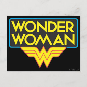 Cartão Postal Wonder Woman Logo 3