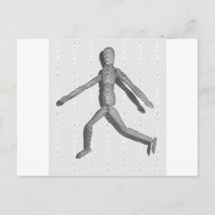Cartão Postal Wooden Human Mannequin
