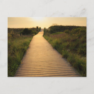 Cartão Postal Wooden Walkway para Praia