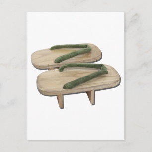 Cartão Postal WoodenGetaShoes073011