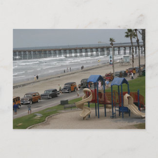 Cartão Postal Woodies na praia