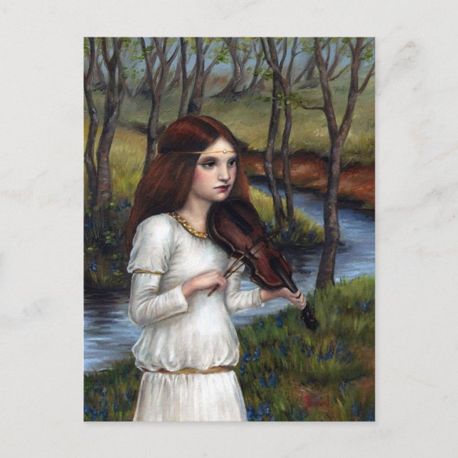 Cartão Postal Woodland Angel (Frente)