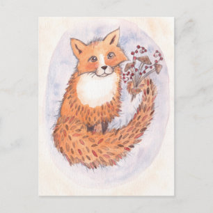 Cartão postal Woodland Fox