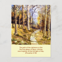 Cartão postal 'Woodland Path (Christian)'