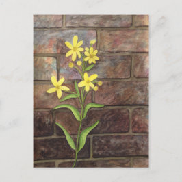 Cartão Postal Woodland Sunflower Painting