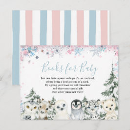 Cartão Postal Woodland Winter Animal Artics Books para Bebê