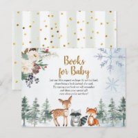 Woodland Winter Animal Forest Books para Bebê