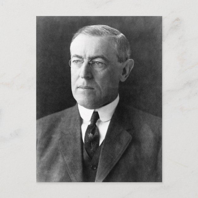Cartão Postal Woodrow Wilson (Frente)