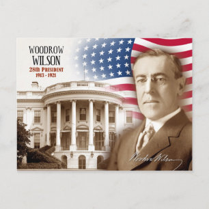 Cartão Postal Woodrow Wilson - 28º Presidente dos EUA