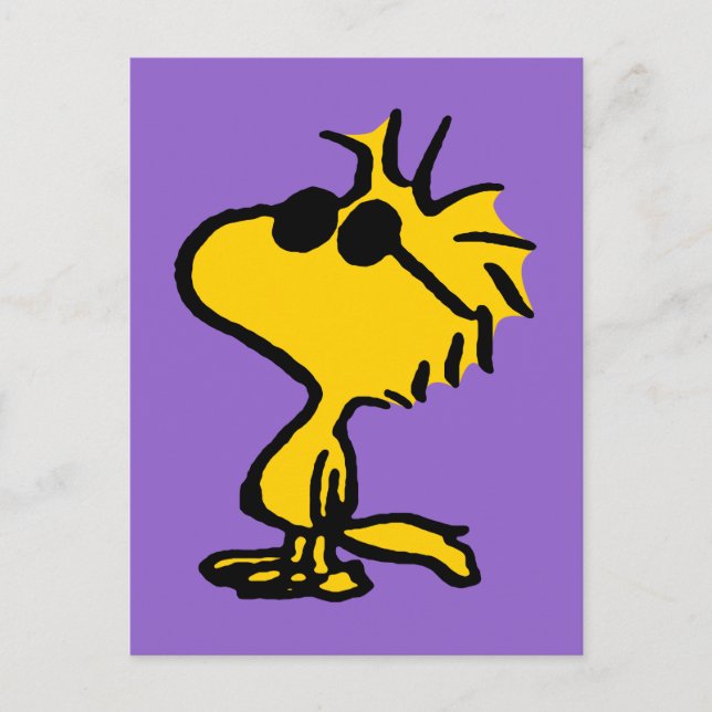 Cartão Postal Woodstock De Óculos De Sol (Frente)