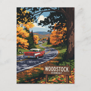 Cartão Postal Woodstock Vermont Viagem