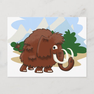 Cartão Postal Wooly Mammoth