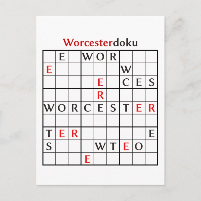 Cartão Postal worcesterdoku (Frente)