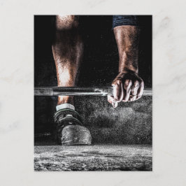 Cartão Postal Workout de Gym de Levantamento de Peso da malhação