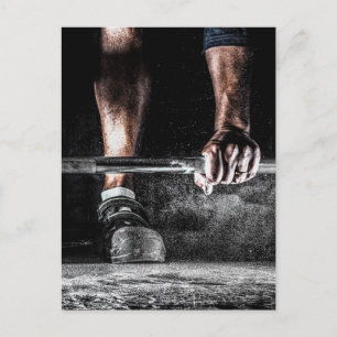 Cartão Postal Workout de Gym de Levantamento de Peso da malhação