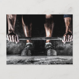 Cartão Postal Workout de Gym de Levantamento de Peso da malhação